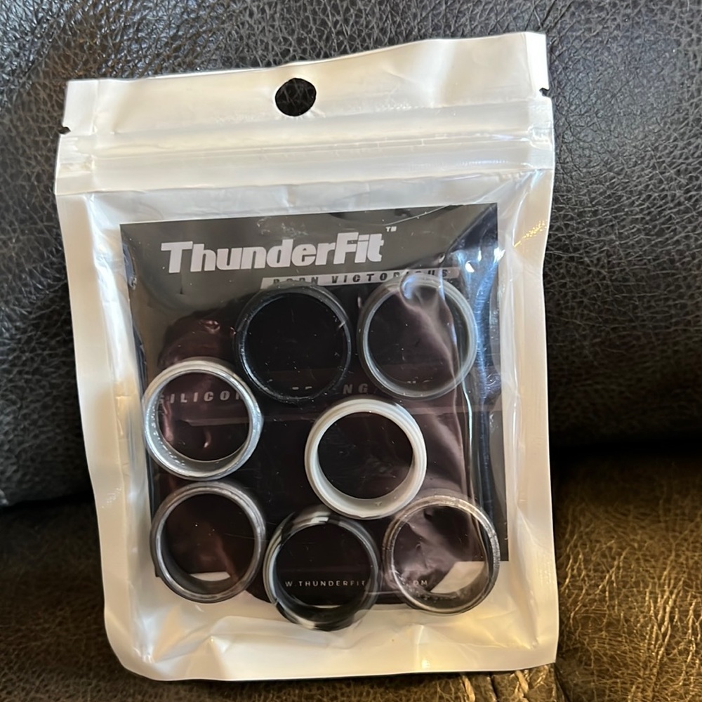 7 Silicone Rings Size 8 ThunderFit Silicone Ring